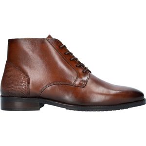 Nelson Leren Veterschoenen Cognac