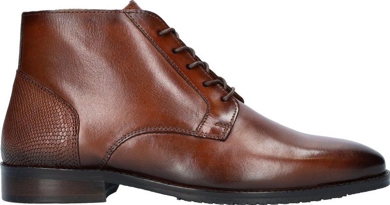 Nelson Leren Veterschoenen Cognac