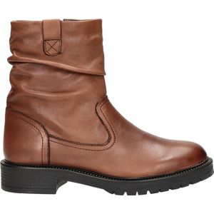 Nelson - Dames Boot - Cognac - Leer - Met Rits