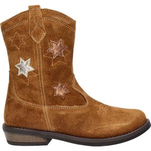 Nelson Kids suède cowboylaarzen cognac