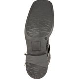 Nelson - Dames Boot - Zwart - Leer - Bikerboot met Gespen