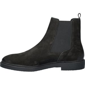 Nelson - Heren Chelseaboots - Nubuckleer - Zwart