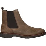 Nelson - Chelsea Boots - Nubuckleer - Groen - Leren Voetbed