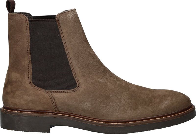 Nelson - Chelseaboot - Bruin - Nubuckleer - Leren Voetbed