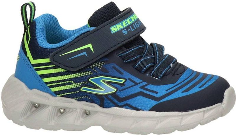 Skechers Bozler sneakers met lichtjes blauw