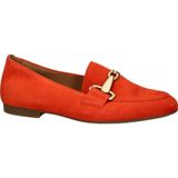 Gabor Suède Loafers met Gesp Oranje