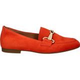 Gabor Suède Loafers met Gesp Oranje