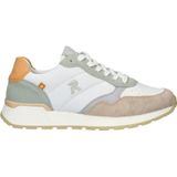 Rieker suède sneakers wit/pastel