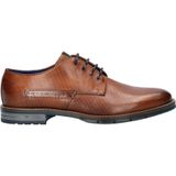 Bugatti Leren Veterschoenen Cognac