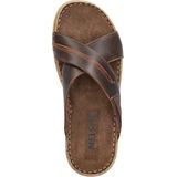 Nelson Forrest - Heren Slipper - Gevoerd Leer - Rustieke Look - Flexibele Rubberloopzool
