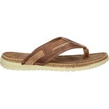 Nelson - Heren Teenslipper - Zwart - Gewaxt Leer