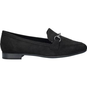 Marco Tozzi suède loafers zwart