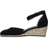 Tamaris suède espadrilles zwart