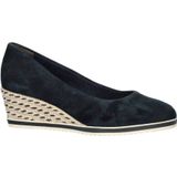 Tamaris suède espadrilles donkerblauw