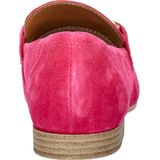 Tamaris suède loafers met gesp fuchsia