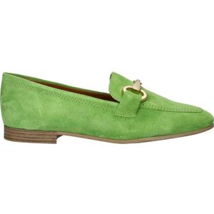 Tamaris suède loafers met gesp groen