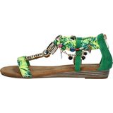 Dolcis - Dames Sandalen - Roze - Textiel en Imitatieleer