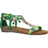 Dolcis - Dames Sandalen - Roze - Textiel en Imitatieleer