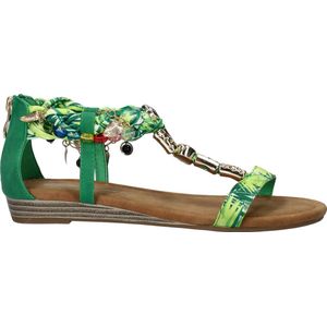 Dolcis - Dames Sandalen - Roze - Textiel en Imitatieleer