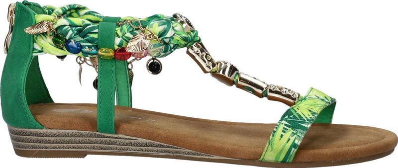 Dolcis - Dames Sandalen - Roze - Textiel en Imitatieleer