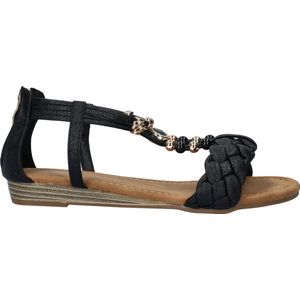 Dolcis - Dames Sandalen - Zwart - Imitatieleer - Gevoerd met Imitatieleer