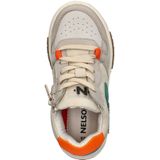 Nelson - Lage Sneakers - Groen - Suède en Imitatieleer