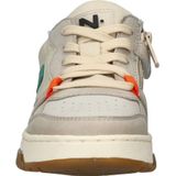 Nelson - Lage Sneakers - Groen - Suède en Imitatieleer