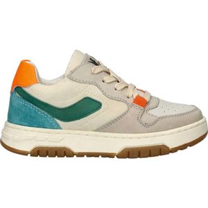 Nelson - Lage Sneakers - Groen - Suède en Imitatieleer