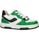 Nelson Kids leren sneakers groen/wit