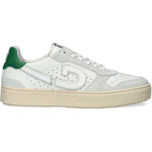 Cruyff Slice leren sneakers wit/groen
