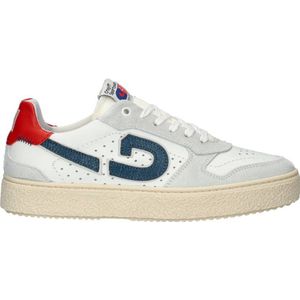 Cruyff Slice leren sneakers wit/blauw