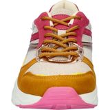 Dolcis - Dames Sneakers - Suède - Chunkyzool - Gewatteerde Hielkap - Glitterdraad