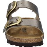 Birkenstock slippers taupe metallic