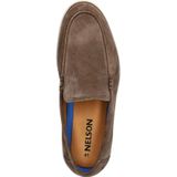 Nelson - Loafers - Taupe - Suède - Platte Zool - Uitneembaar Voetbed