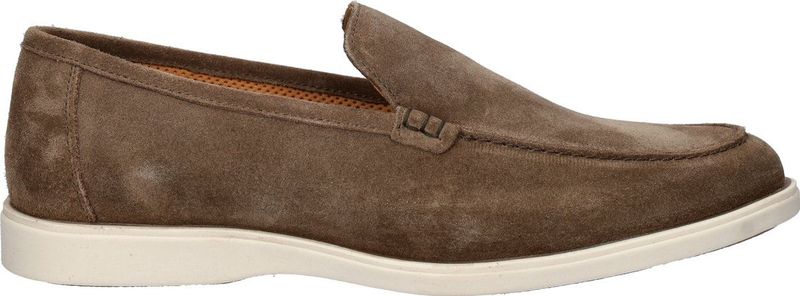 Nelson - Loafers - Taupe - Suède - Platte Zool - Uitneembaar Voetbed