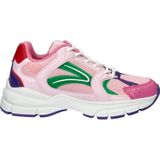 Nelson - Kids - Lage Sneakers - Chunky - Imitatieleer en Mesh-Textiel