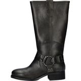 Nelson Leren Bikerboots Zwart