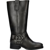 Nelson Leren Bikerboots Zwart