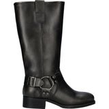Nelson Leren Bikerboots Zwart