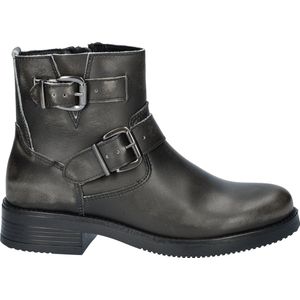 Nelson Leren Bikerboots Zwart