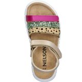 Nelson - Meisjes Sandaal - Imitatieleer - Zwart - Verstelbare Bandjes