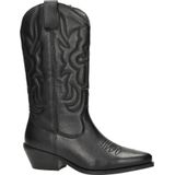 Nelson Leren Cowboylaarzen Zwart