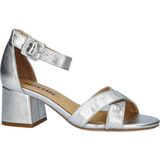 Nelson - Dames Sandaal - Metallic - Gladleer - Verstelbare Enkelband