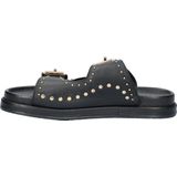 Rieker - V3950 - Damessandalen - Zwart - Zachte Binnenzool - Normale Breedte