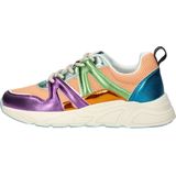 Nelson - Lage Sneakers - Dames - Vrolijke Kleurcombinaties - Chunky Rubberen Loopzool