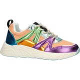 Nelson - Lage Sneakers - Dames - Vrolijke Kleurcombinaties - Chunky Rubberen Loopzool