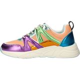 Nelson - Lage Sneakers - Dames - Vrolijke Kleurcombinaties - Chunky Rubberen Loopzool