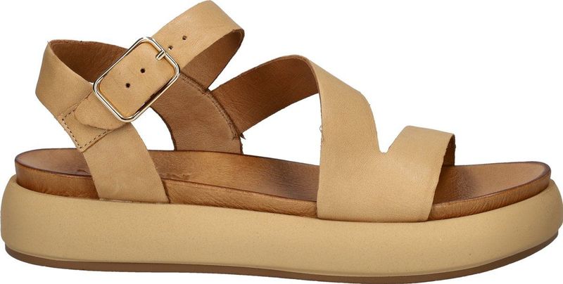 Nelson - Dames Sandalen - Leer - Zwart - Verstelbare Band