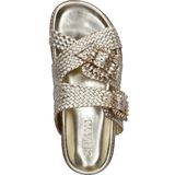 Nelson - Chunky Slipper - Dames - Leer - Voorgevormd Voetbed - Rubber Loopzool