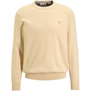 Timberland - Fijn Gebreide Pullover - Ecru - Katoen